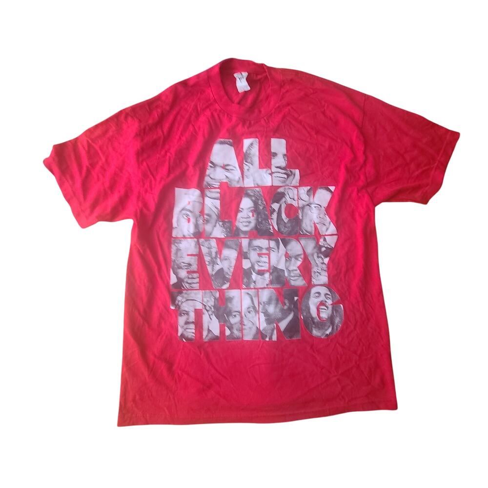 All Balck Every think red t-shirt ALStyle XL